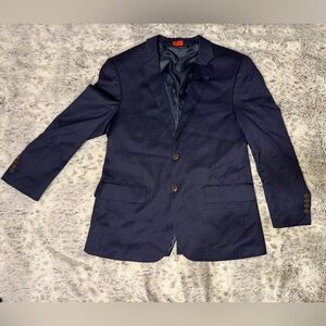 Men's Navy Two-Button Sport Coat by Unknown Brand